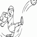 דף צביעה בעיטה בכדור 8