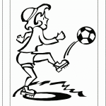 דף צביעה בעיטה בכדור 7