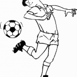 דף צביעה בעיטה בכדור 6