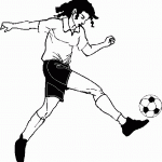 דף צביעה בעיטה בכדור 5