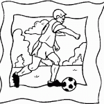 דף צביעה בעיטה בכדור 4