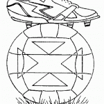 דף צביעה כדורגל 3