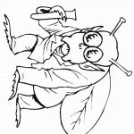 דף צביעה חייזר 2