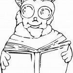 דף צביעה חייזר קורא ספר