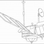 דף צביעה לוויין 1