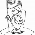 דף צביעה אסטרונאוט בחלל 9