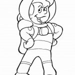 דף צביעה אסטרונאוט בחלל 8