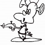 דף צביעה חייזר מצחיק