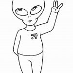 דף צביעה חייזר 3