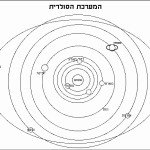 דף צביעה המערכת הסולרית