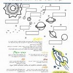 דף צביעה ומידע מערכת כוכבי הלכת