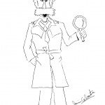 דף צביעה בלש 9