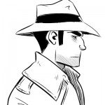 דף צביעה בלש 3