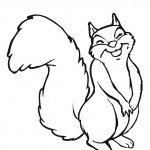 דף צביעה סנאי 8