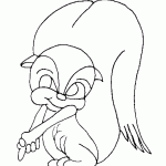 דף צביעה סנאי 19