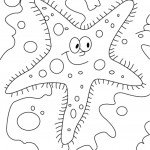 דף צביעה כוכב ים 3