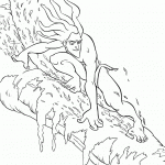 דף צביעה טרזן על העצים 3 דף צביעה טרזן על העצים 3