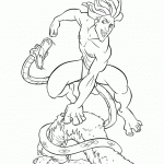 דף צביעה טרזן נלחם בנחש דף צביעה טרזן נלחם בנחש