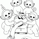 דף צביעה טלטאביז 4