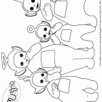 דף צביעה טלטאביז 3