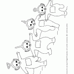 דף צביעה טלטאביז 1