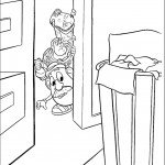 דף צביעה רקס, באז וראש-תפוד מציצים