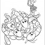 דף צביעה וודי והנחשים