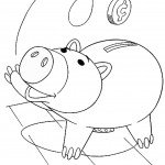 דף צביעה הם בובת החזיר