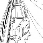 דף צביעה רכבת מהירה 2