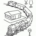 דף צביעה רכבת 4