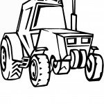דף צביעה טרקטור 4