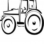 דף צביעה טרקטור 2