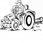דף צביעה טרקטור 1