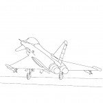 דף צביעה מטוס 10