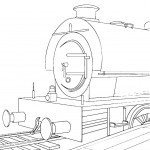 דף צביעה רכבת 6