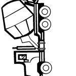 דף צביעה משאית 10