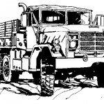 דף צביעה משאית 5