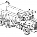 דף צביעה משאית 1