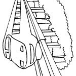 דף צביעה רכבת 1