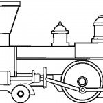 דף צביעה רכבת 7