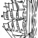 דף צביעה ספינה 1