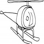 דף צביעה מסוק 3