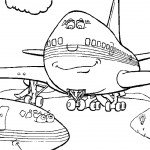 דף צביעה מטוס 6
