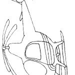 דף צביעה מסוק 1