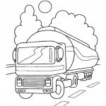 דף צביעה משאית דלק 2