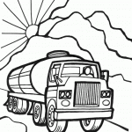 דף צביעה משאית דלק 1