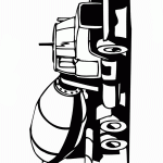 דף צביעה משאית בטון 1