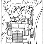 משאית נושאת גזעי עצים 1