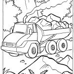 דף צביעה משאית עפר 1