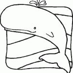 דף צביעה לוויתן 19